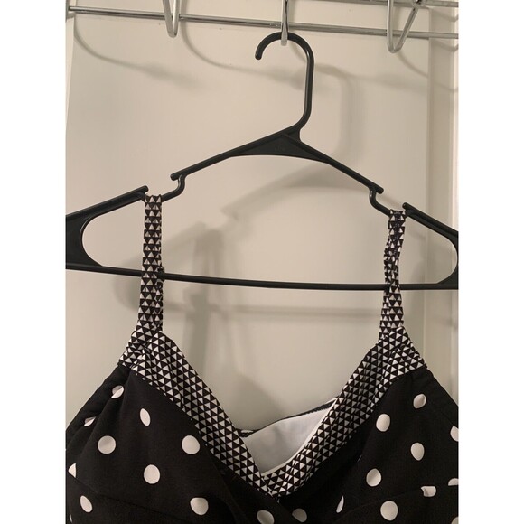 Pure Paradise Women's Polka Dot Swim Top Unpadded Size Unknown Multicolor - Picture 2 of 8